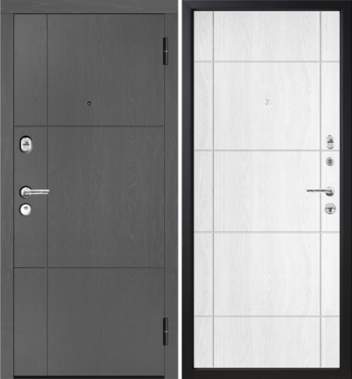 Metāla durvis ar mūsdienīgu dizainu M352/1.