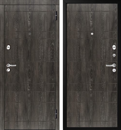 |Metāla durvis ar mūsdienīgu krāsu Šato ozols, cena tikai 347,00 Eur|Quality metal doors M350/5|Мetāla durvis ar mdf, krāsa šato ozols||