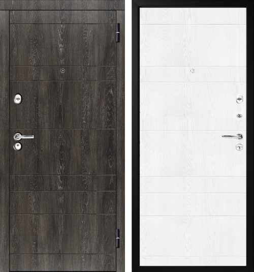 Наружные металлические двери для квартиры M350/6.