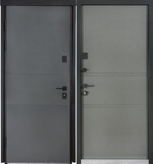 Metāla durvis COTTAGE modelis 703 Antracīts/Titāns