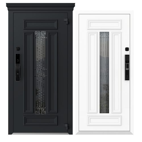 Alumīnija metāla durvis ar termopārrāvumu privātmājām SMART LUX BOSTON AG-S6077