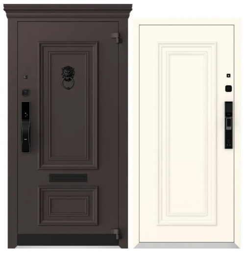 Alumīnija metāla durvis ar termopārrāvumu privātmājām SMART LUX BOSTON AG-S6155