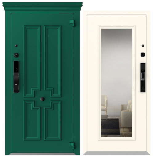 Alumīnija metāla durvis ar termopārrāvumu privātmājām SMART LUX BOSTON AG-S6133 Z